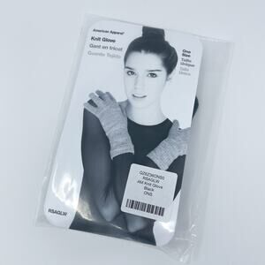 American Apparel Black Knit Gloves